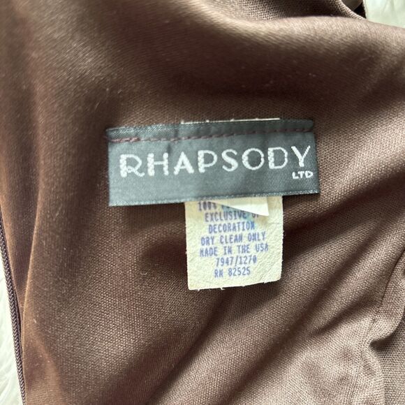 Vintage 90s Velvet Cocktail Dress Size 8 Gatsby Flapper Beaded Fringe Hem party - Picture 6 of 7